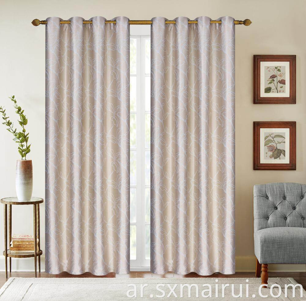 Jacquard Curtains Shade The Living Room